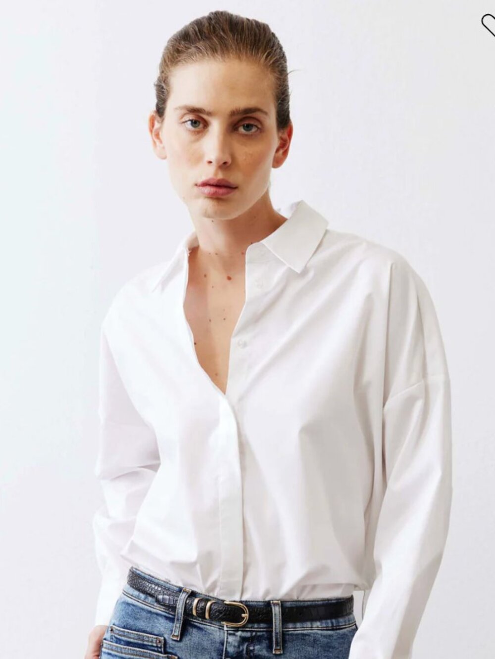 Ruti Non-Iron Refine Oversized Tunic Button Down Shirt Size XS. NWT!!